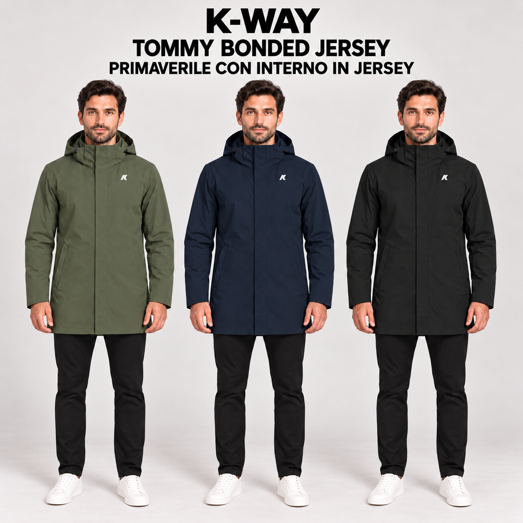 K-Way Tommy Bonded Jersey da uomo