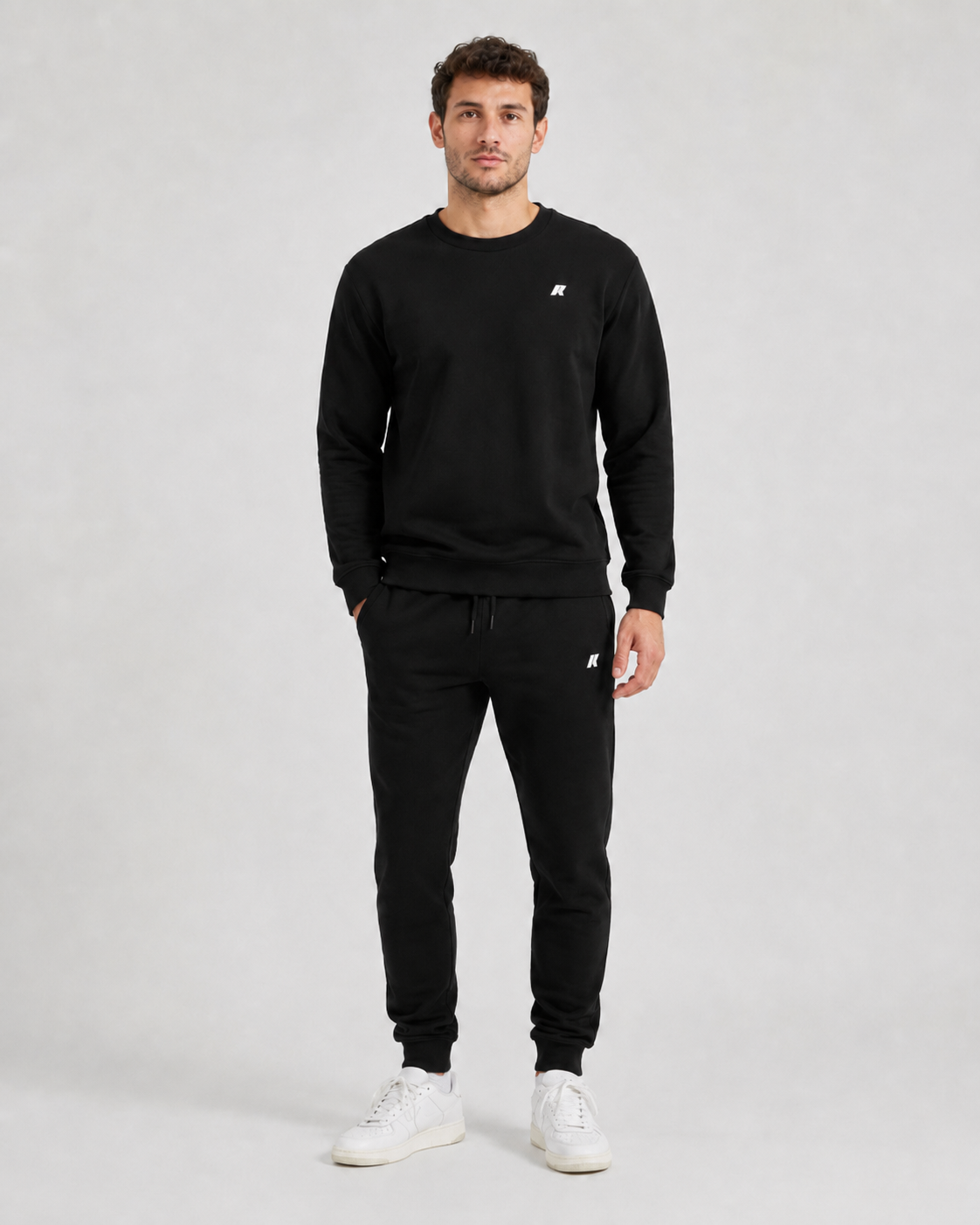 Felpa Uomo K-way Interno Garzato.