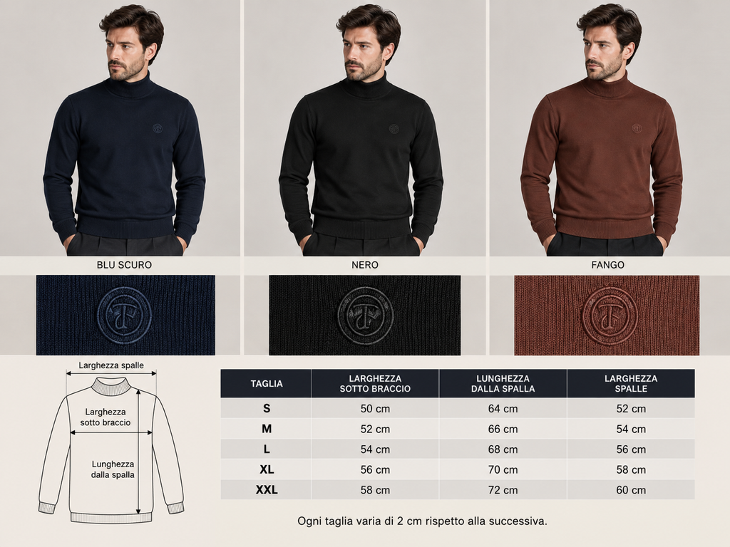 Maglia dolcevita Trussardi da uomo