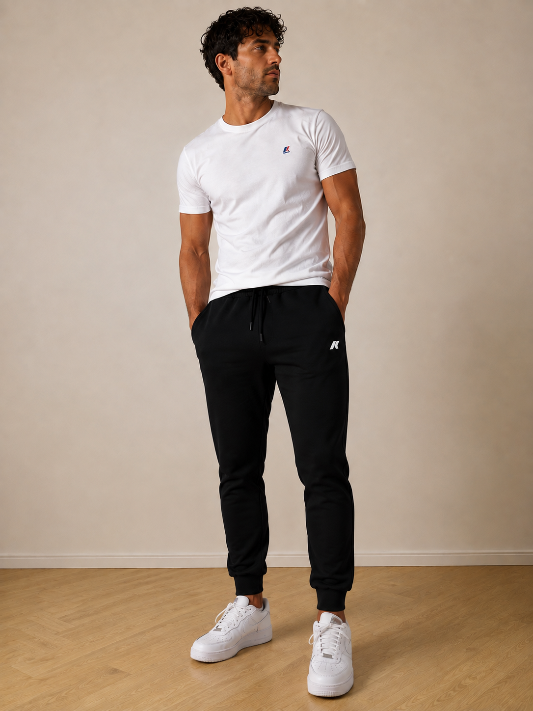 Pantalone Tuta Uomo K-Way Interno Garzato